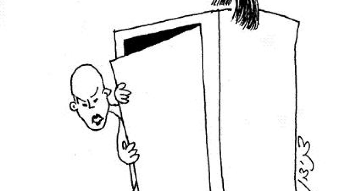 A wig belonging to a female resident of a city whose majority has switched religions