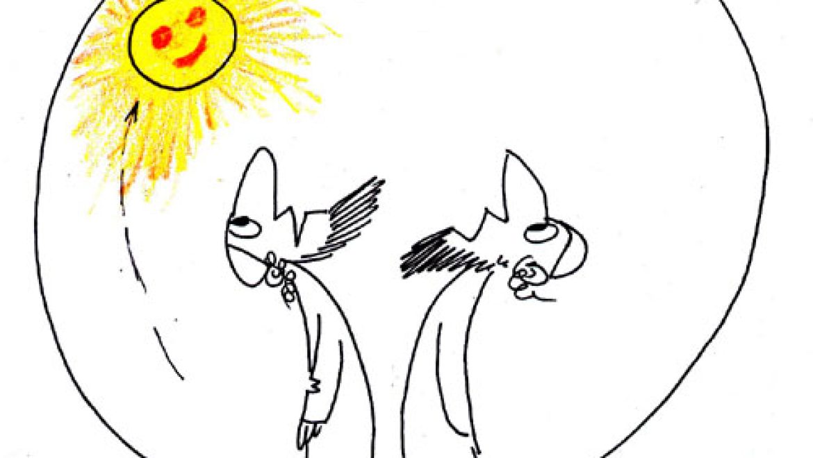 Где солнце проводит ночь: над небесным куполом или у его северной стены