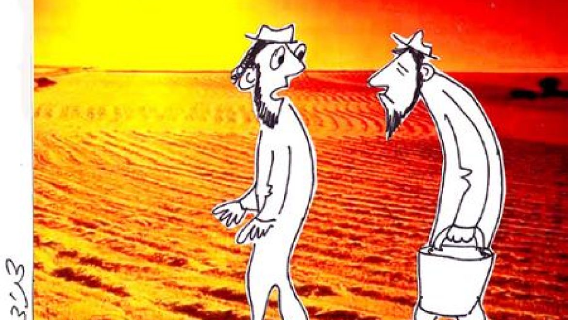 מי גשמים שנוצרו ממי האוקיינוס מותרים לטלטלם בחג