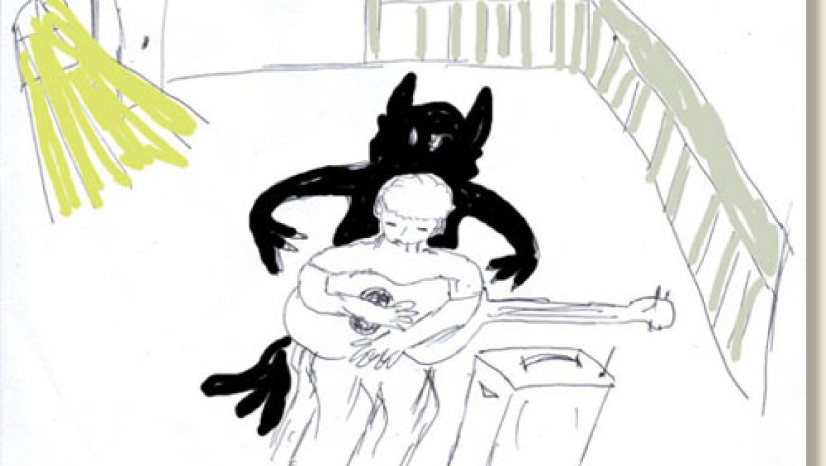 השותה שתי כוסות דמו בראשו